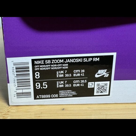 Size 8 - Nike SB Zoom Stefan‎ Janoski Slip On Unisex Black - Picture 10 of 10